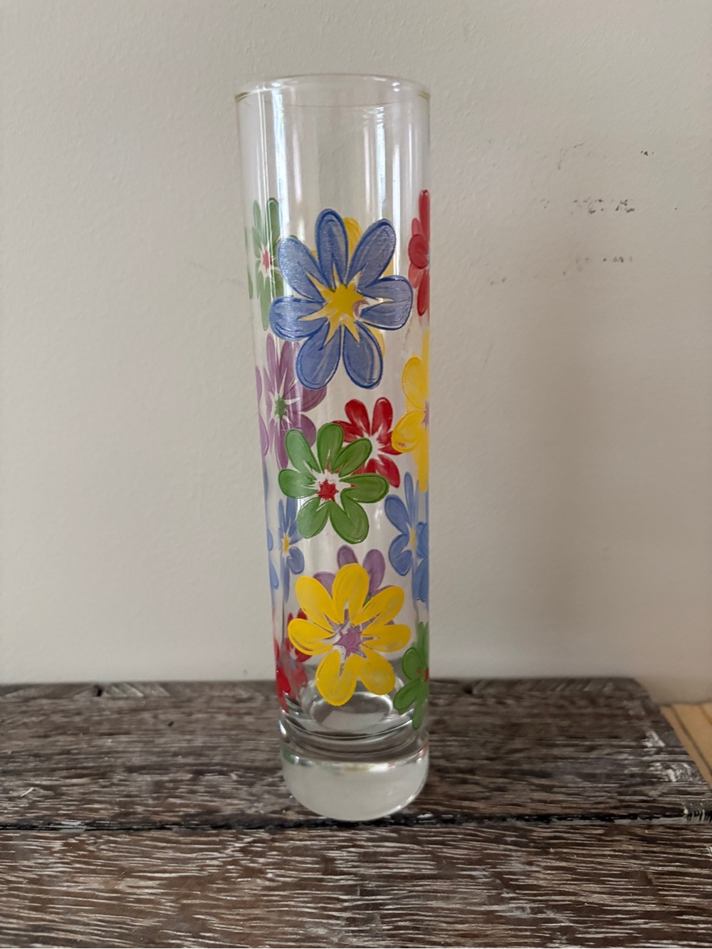 Vintage 1970s Flower Power Vase